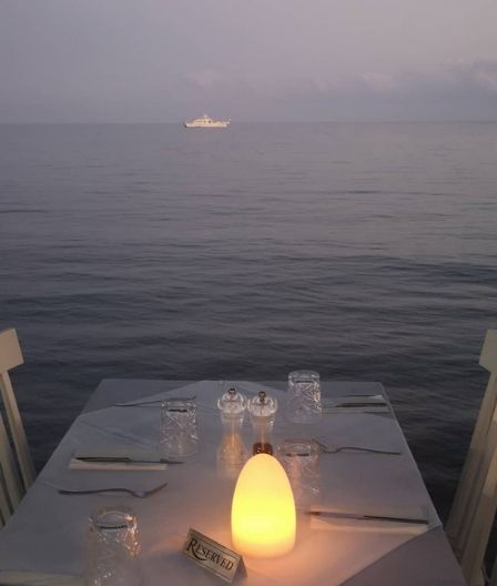 Ierapetra Restaurants/Dawn at a Zorbas Seaside Restaurant