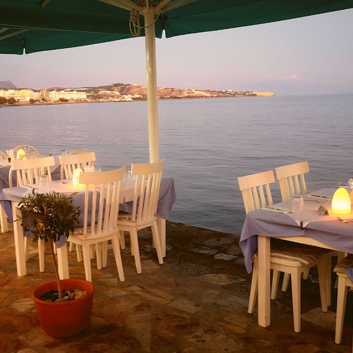 A Restaurant at the sea front in Ierapetra-Crete