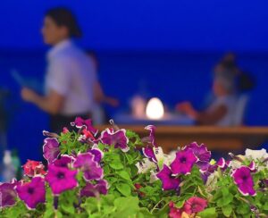 Zorbas Seaside Restaurant in Ierapetra/Crete, by night